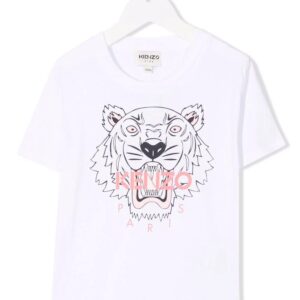 maglietta kenzo tigre bianca